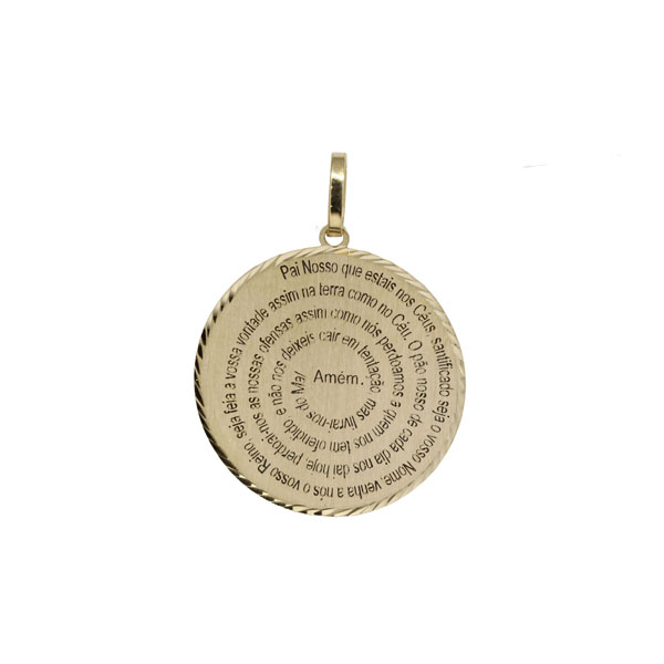 Pingente Pai Nosso Ouro 18k