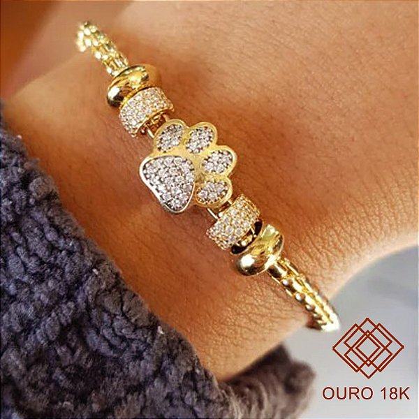 Pulseira Berloques Ouro 18k