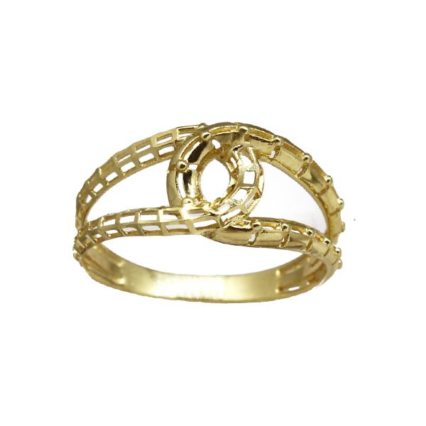 Anel Torcido Filigrana Ouro 18k