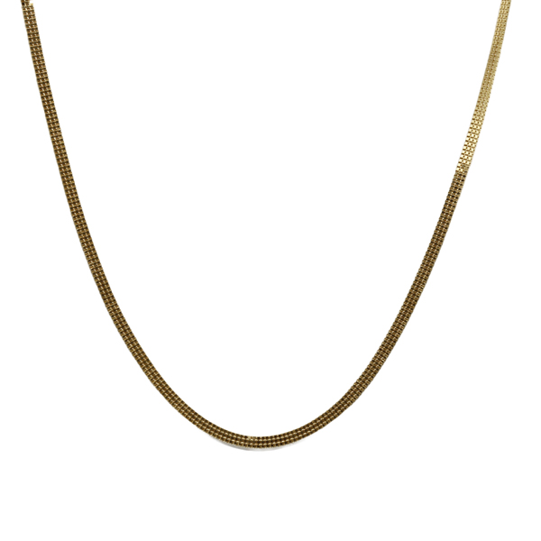 Gargantilha Veneziano Triplo Ouro 18k - 45 cm