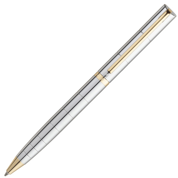 Caneta Crown Metal Paragon Gold Esferografica Prata