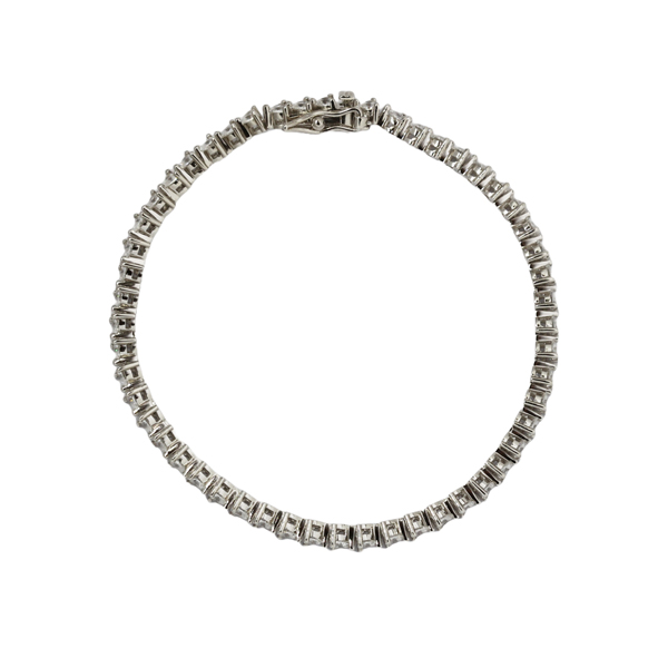 Pulseira Riviera Prata 925 Zircônias