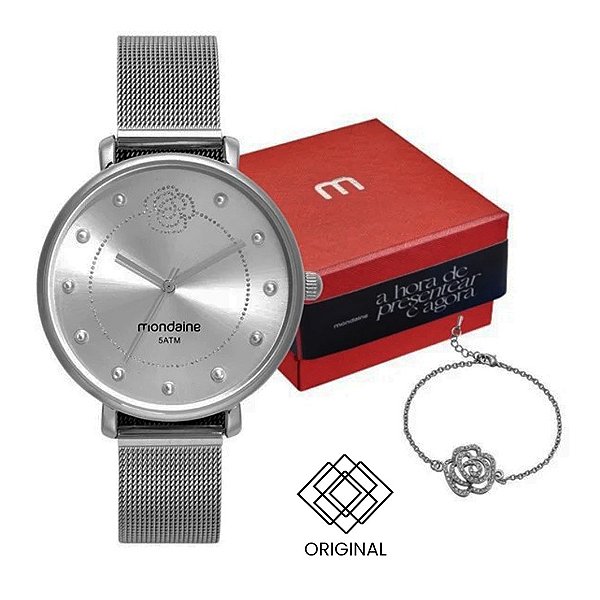 Relógio Feminino Mondaine Prateado