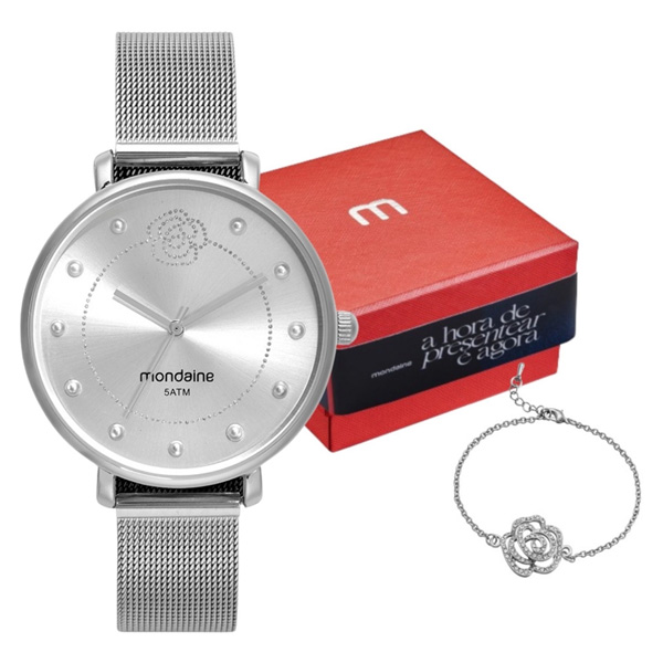 Relógio Feminino Mondaine Prateado