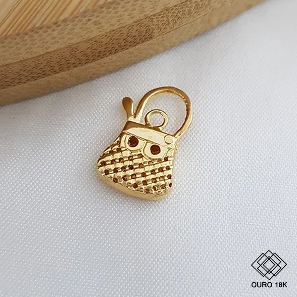 Pingente Bolsa Ouro 18k