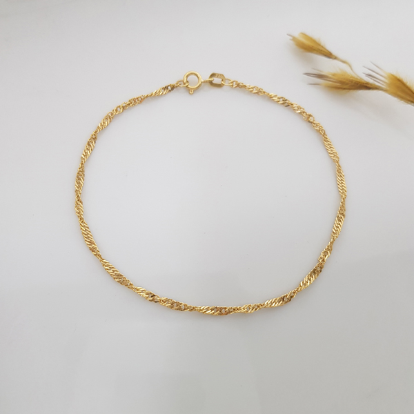 Pulseira Singapura Ouro 18k