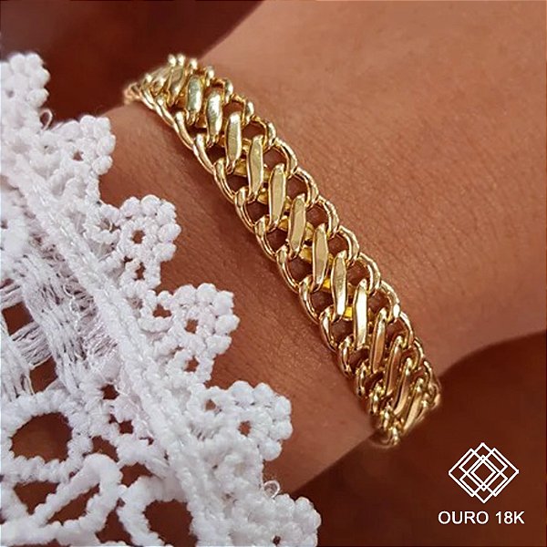 Pulseira Lacraia Ouro 18k