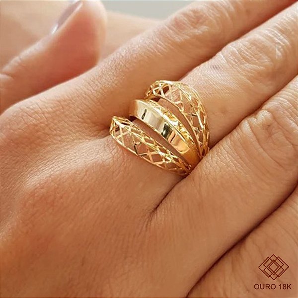 Anel Filigrana Ouro 18k