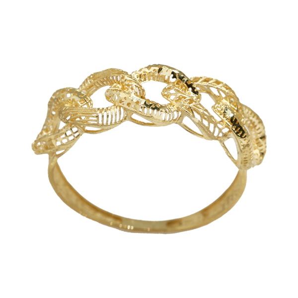 Anel Filigrana Correntes Ouro 18k
