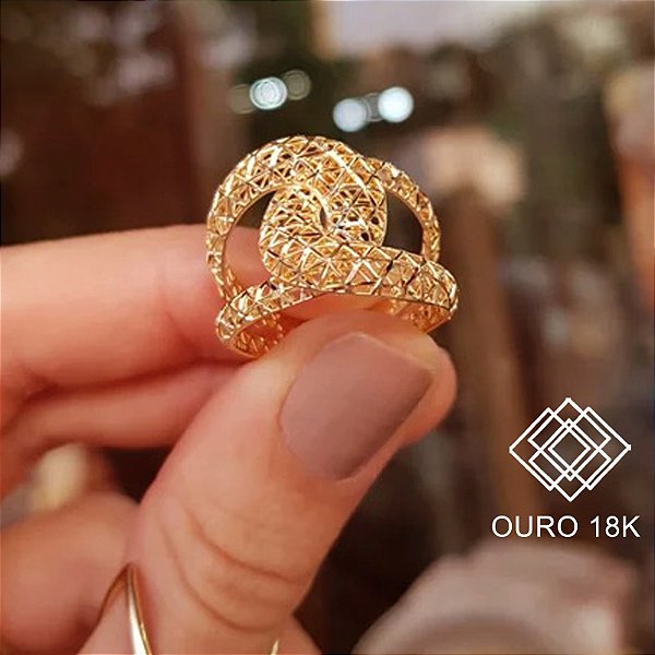 Anel Filigrana Ouro 18k