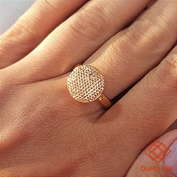 Anel Chuveiro Ouro 18k