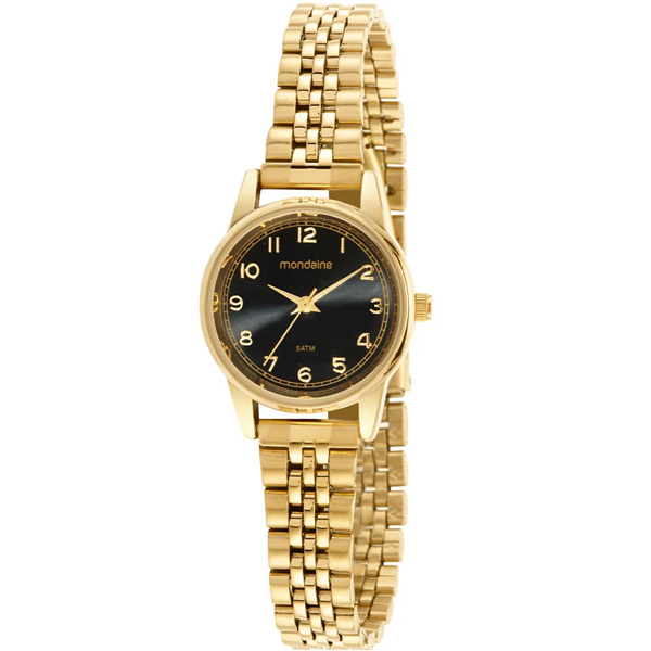 Relógio Mondaine Feminino Dourado