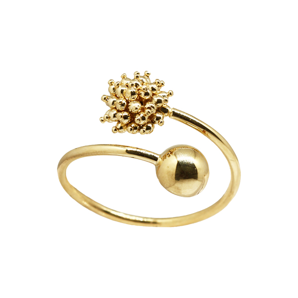 Anel Esferas Ouro 18k