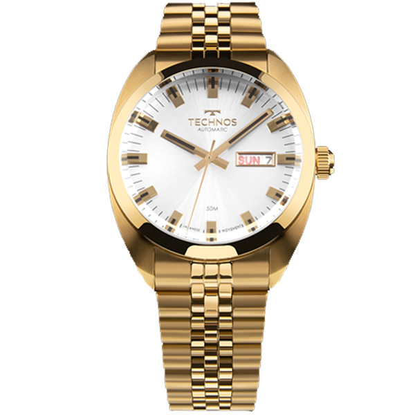 Relógio Technos Automático Masculino Dourado