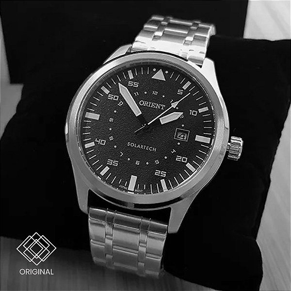 Relógio Orient Solartech Masculino Prata Mbss1487 P1sx