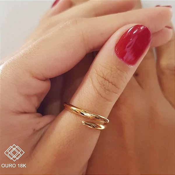Anel Bold Ouro 18k