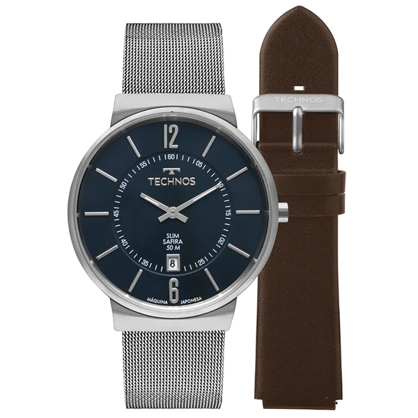 Relógio Technos Masculino Prata Gm17ad/t1a