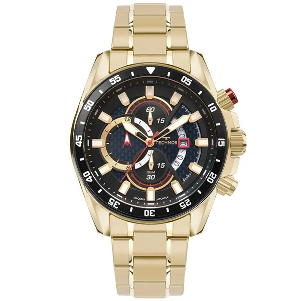 Relógio Technos Masculino Dourado Os1abq/1a