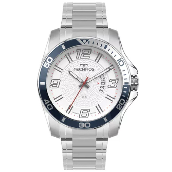 Relógio Technos Masculino Prata 2117lfq/1k