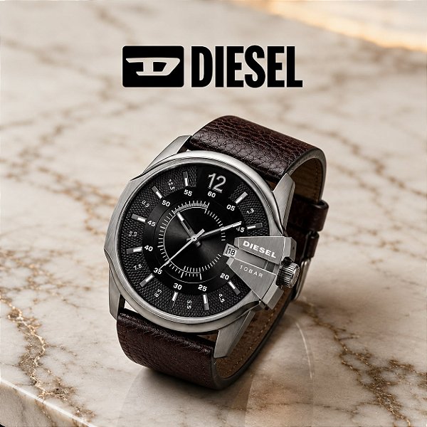Relógio Diesel Masculino Prata Dz1206b1 G2nx