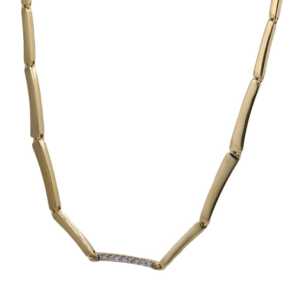 Gargantilha Aro Ouro 18k Diamante