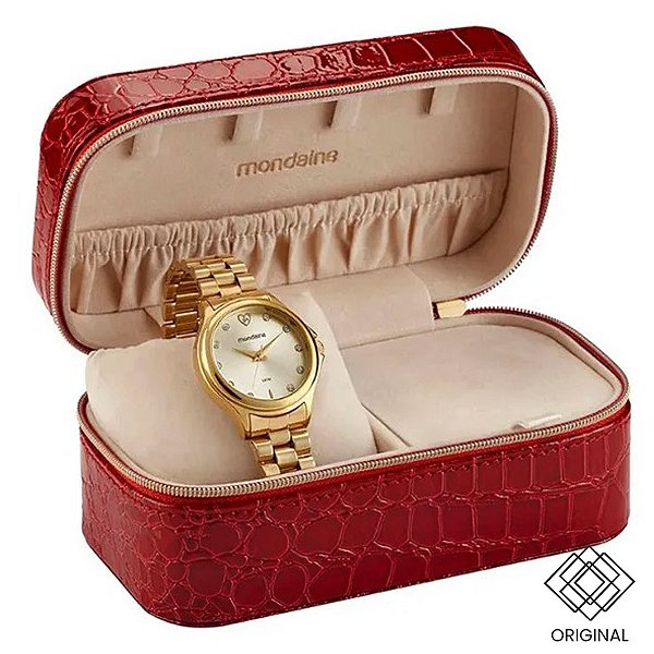 Relógio Mondaine Feminino Dourado