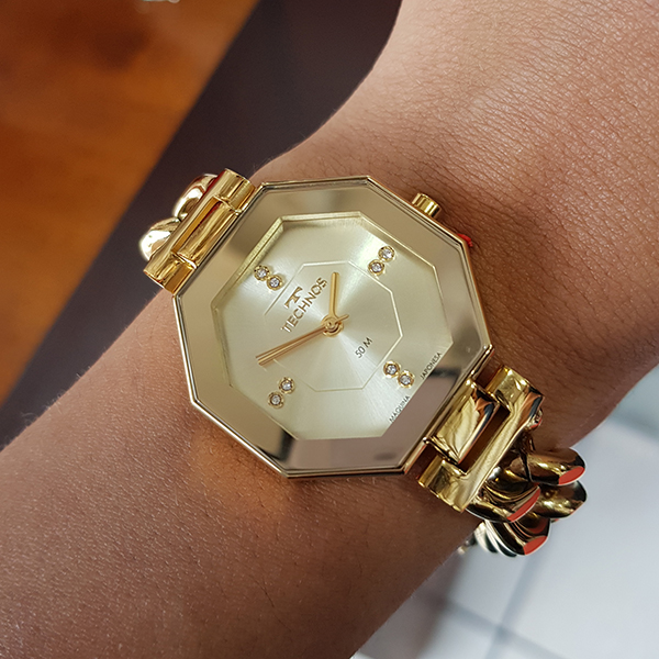 Relógio Technos Feminino Dourado 2036mto/1d