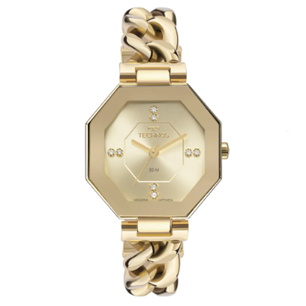Relógio Technos Feminino Dourado 2036mto/1d
