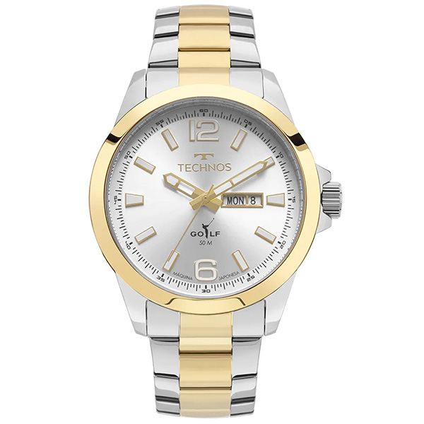 Relógio Technos Masculino Golf Bicolor 2105BC/K1K