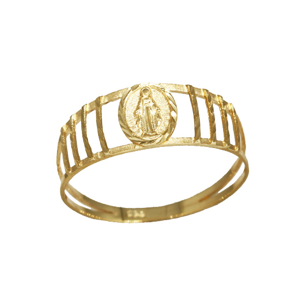 Anel Nossa Senhora Das Graças Ouro 18k