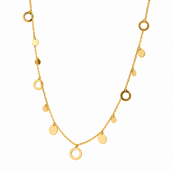 Gargantilha Gold Line Ouro 18k - Coleção Essenza