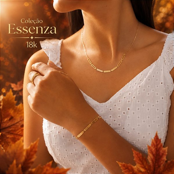 Pulseira Gold Line Ouro 18k - Coleção Essenza