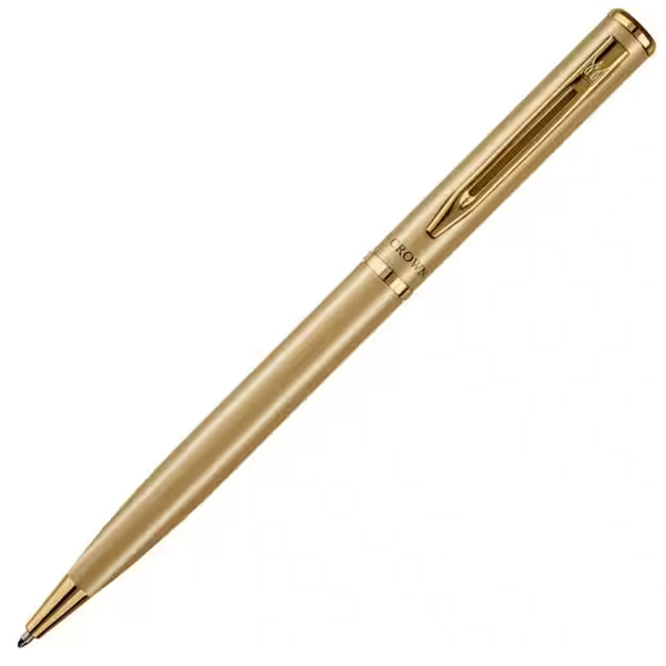Caneta Crown Esferográfica Capricci Dourado Di12601o