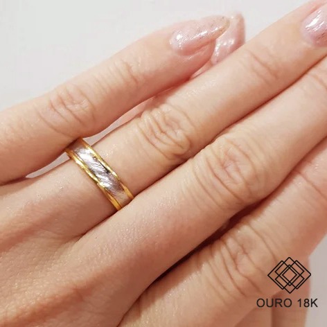 1 Aliança Casamento Ouro 18k