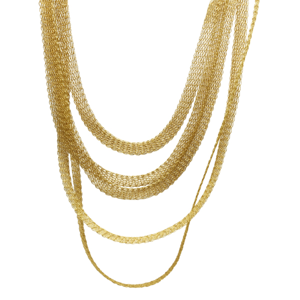 Gargantilha Fita Ouro 18k