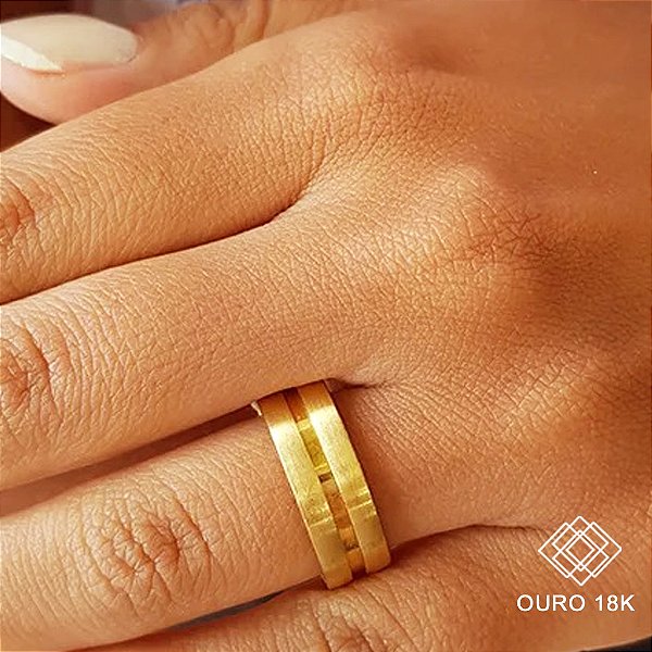 1 Aliança Casamento Ouro 18k