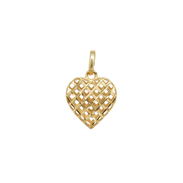 Pingente Coração Filigrana Ouro 18k