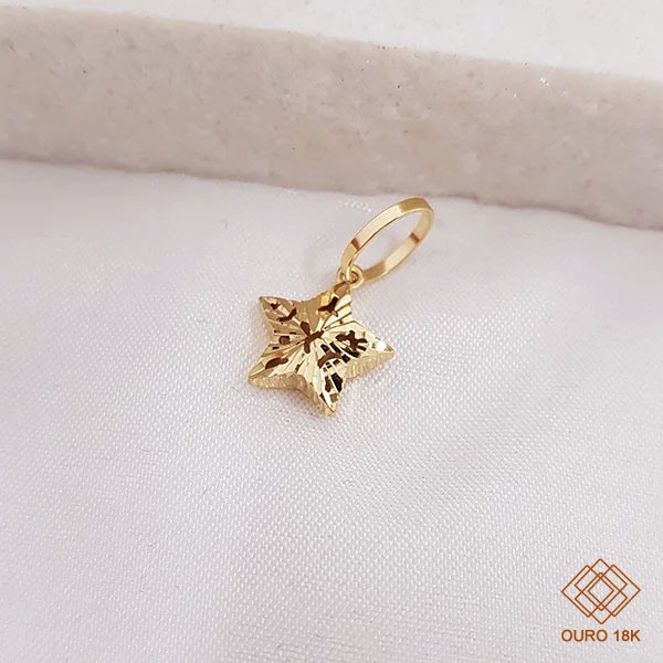 Pingente Estrela Ouro 18k