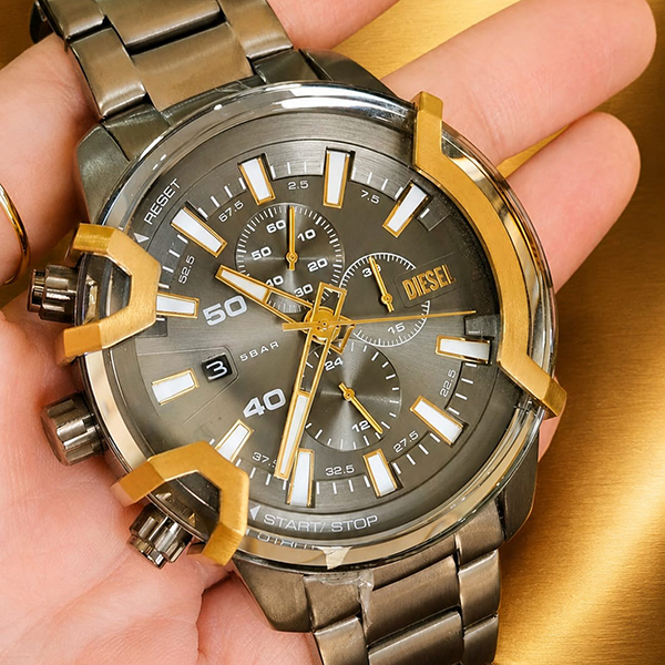 Relógio Diesel Masculino Grafite Dz4668b1 G1gx