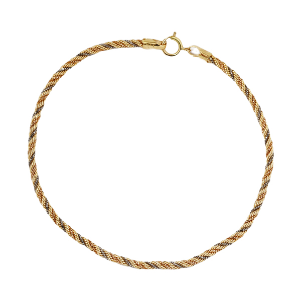 Pulseira Cabo de Aço 3 Cores Ouro 18k