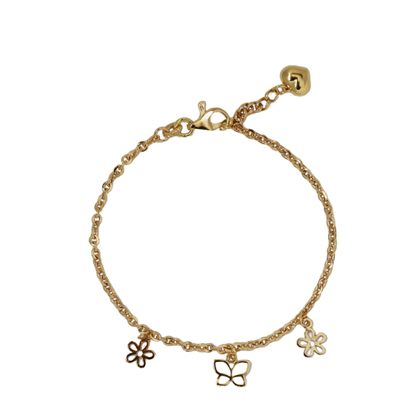Pulseira Flores Ouro 18k