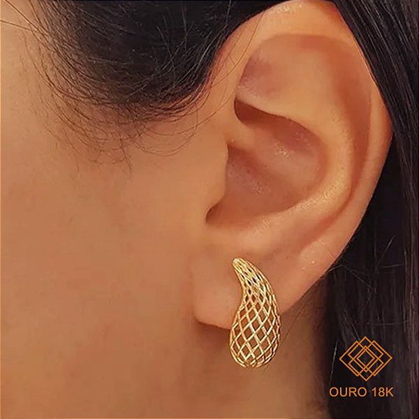 Brinco Filigrana Ouro 18k