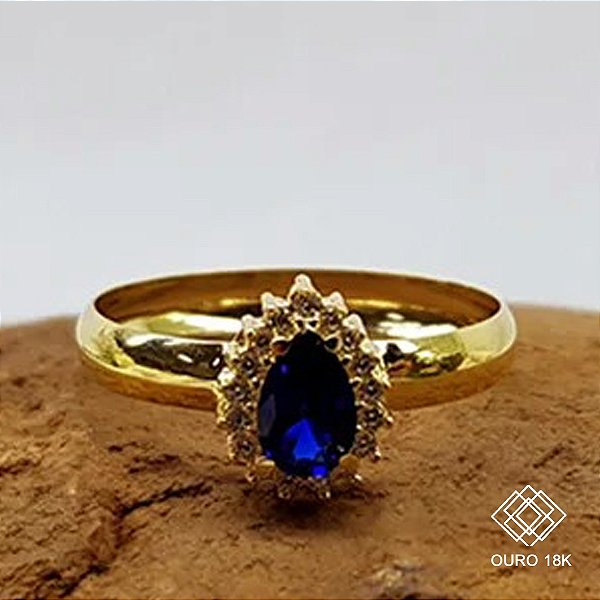 Anel Formatura Pedagogia Ouro 18k - Sem emblema