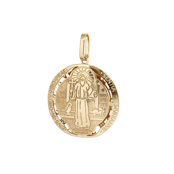 Pingente São Bento Ouro 18k