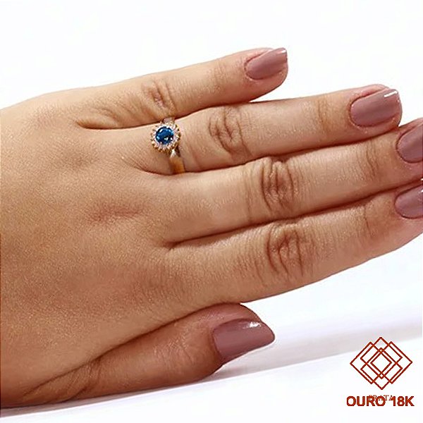 Anel Formatura Engenharia Civil Ouro 18k Zircônia - Sem emblema