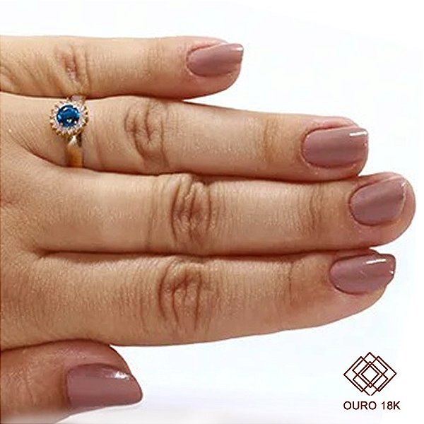 Anel Formatura Engenharia Mecânica Ouro 18k Zircônia - Sem emblema