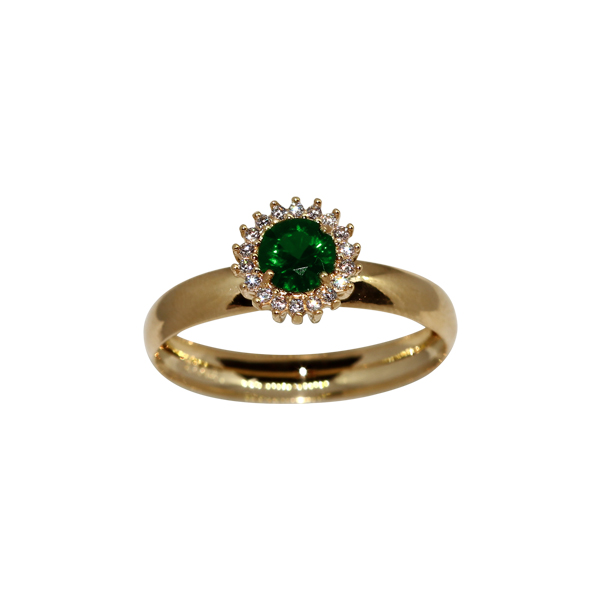 Anel Formatura Serviço Social Ouro 18k Zircônia - Sem emblema