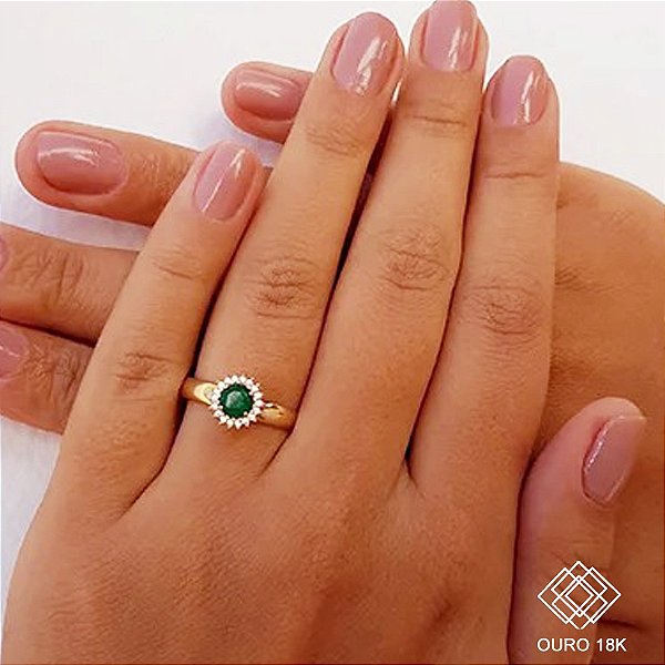 Anel Formatura Bioquímica Ouro 18k Zircônia - Sem emblema