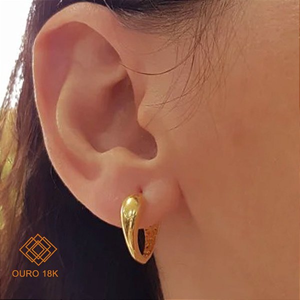 Brinco Argola Bold Ouro 18k