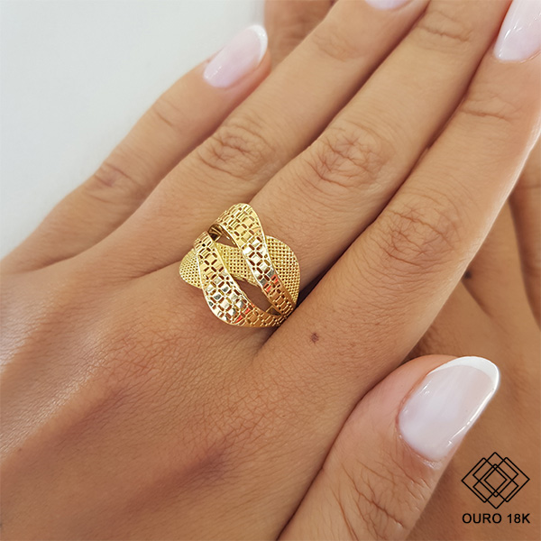 Anel Filigrana Ouro 18k
